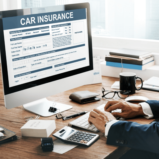 Car Insurance Form Accidental Concept